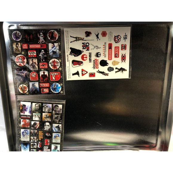 Star Wars Art Set Tin Case with Pens Stamps Stickers Crayons and more - Picture 4 of 6